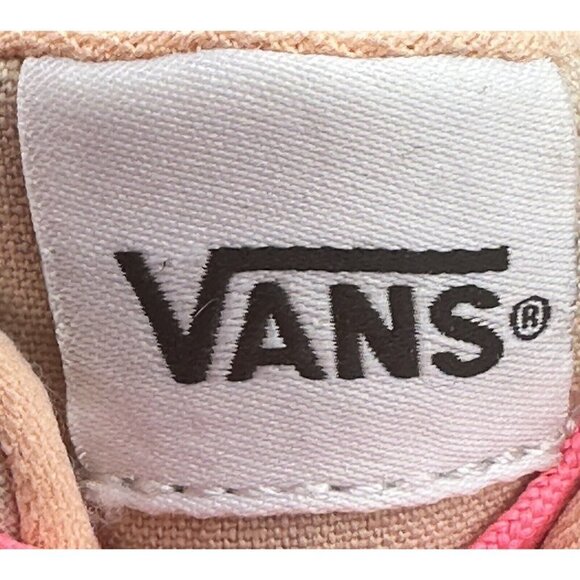 VANS Off The Wall Shoes US Missy Pink Checkerboard Patchwork Lace Up Size 4 - Picture 10 of 11